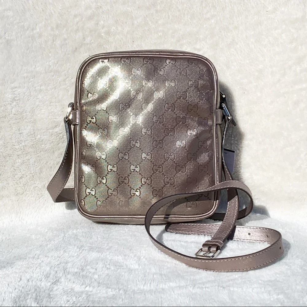 NWT Authentic Gucci “Imprime” Pilot Messenger Bag - Picture 3 of 8